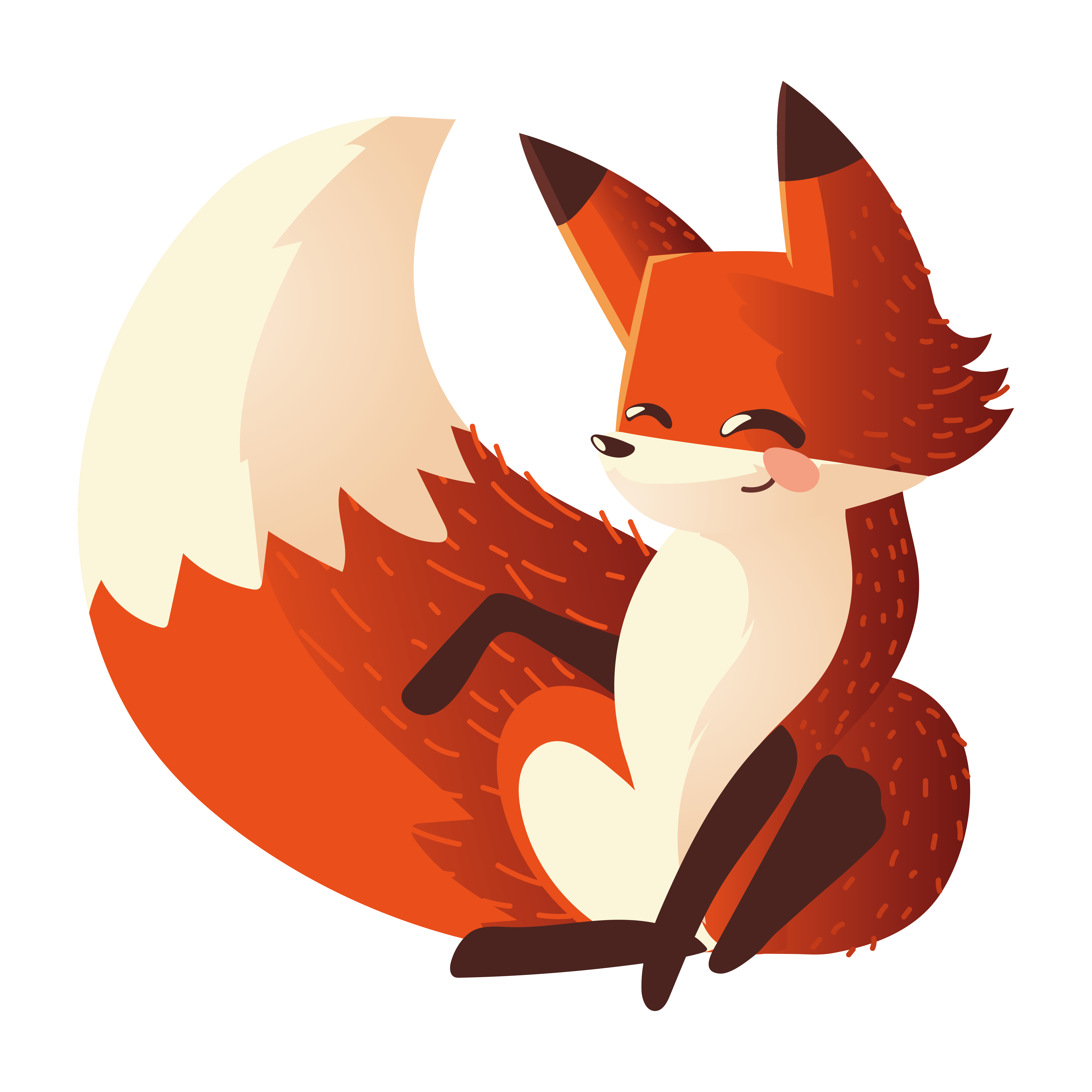 cute fox sitting cartoon animal icon over white background design 2471077  Vector Art at Vecteezy