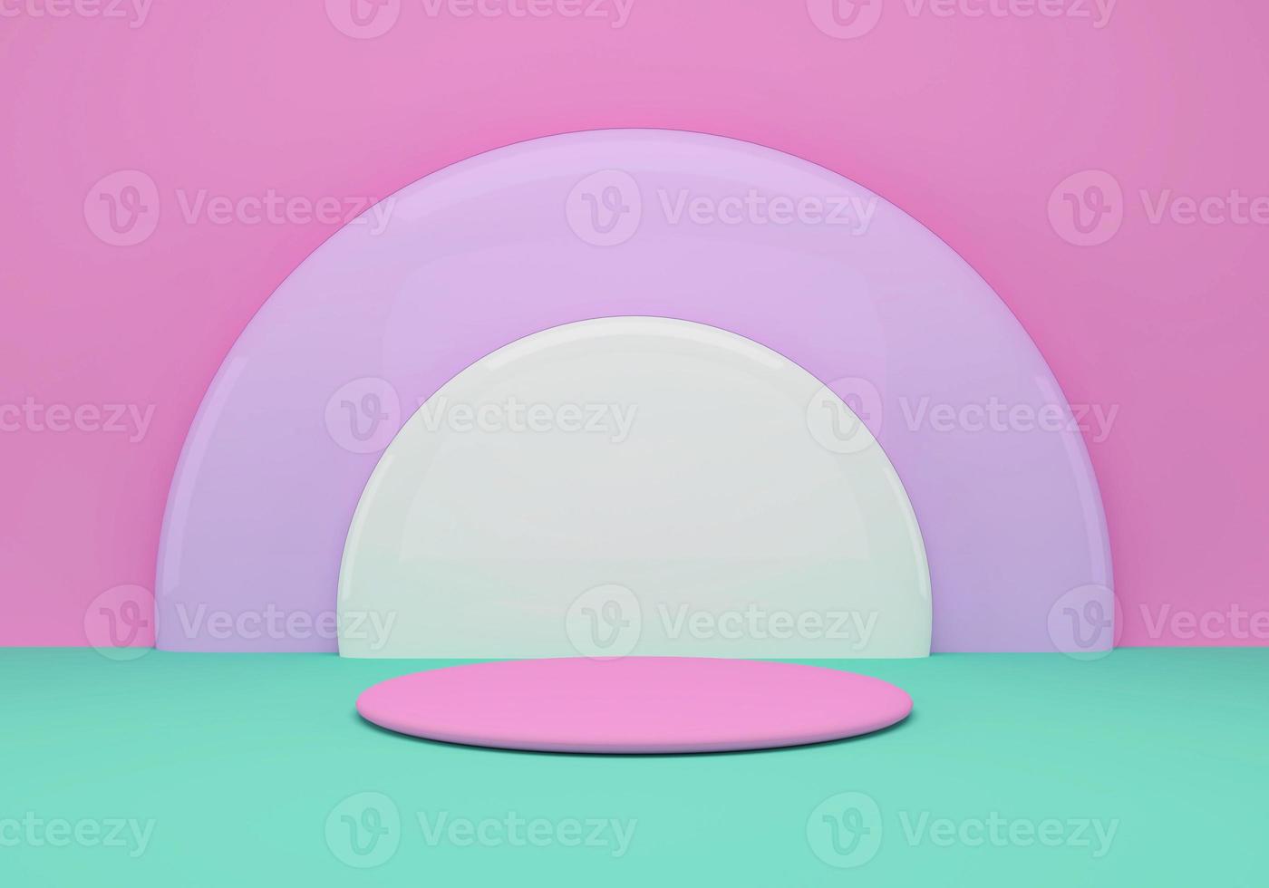 Product podium on pastel background photo