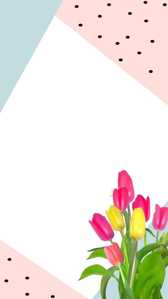 Abstract Design Flower Background Vector Illustration