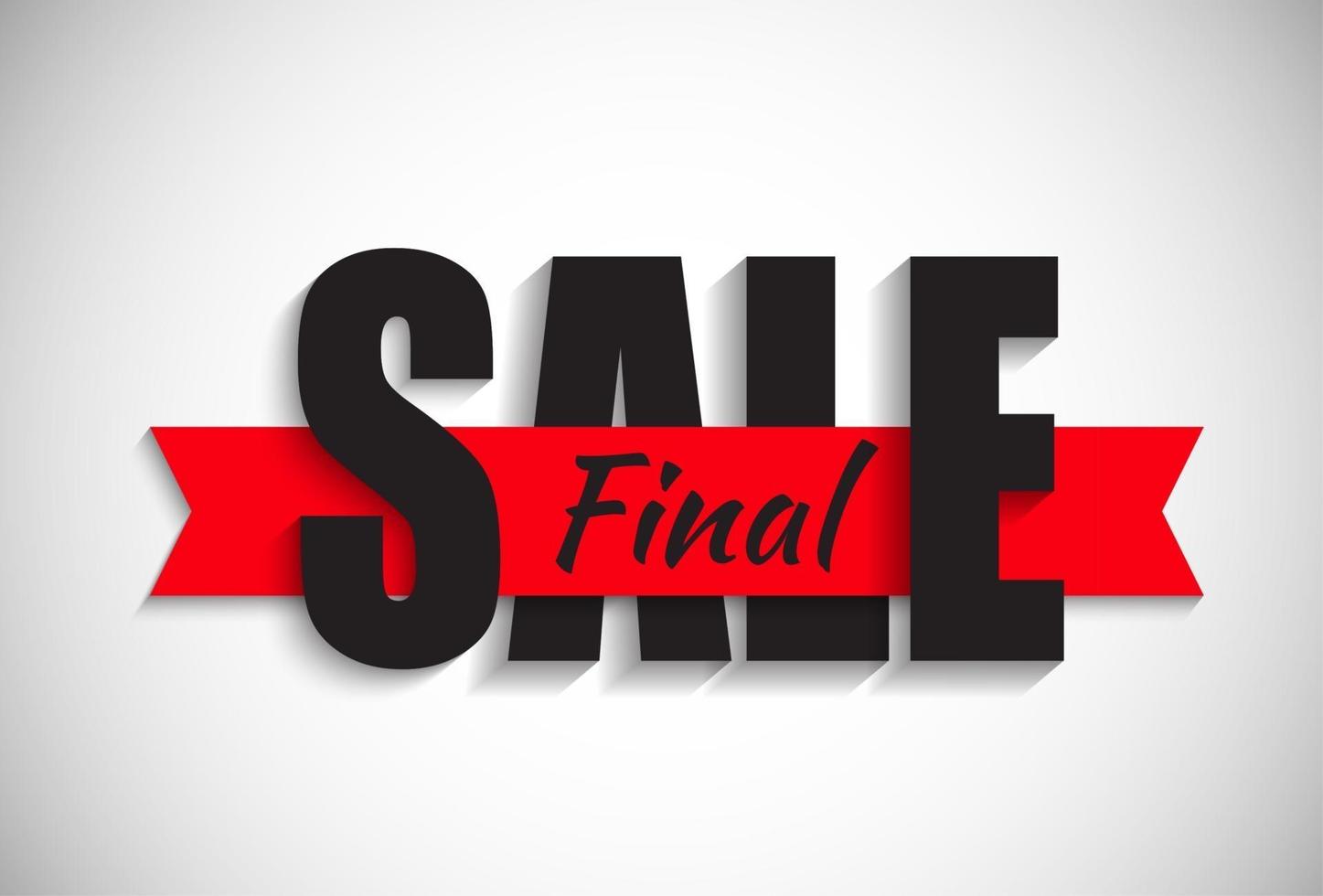 Final Sale Label Vector Illustration