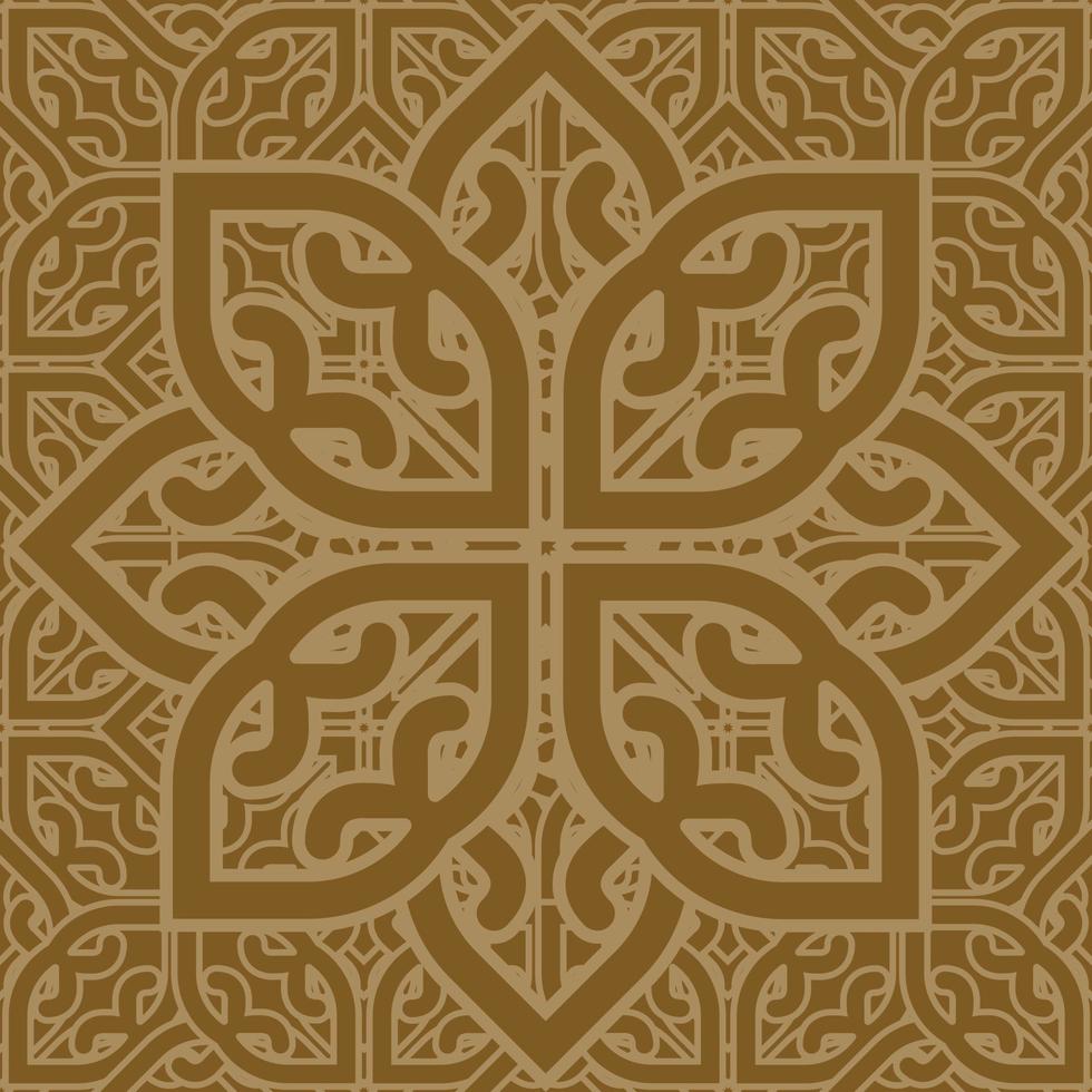 fabric abstract ethnic flower pattern vector