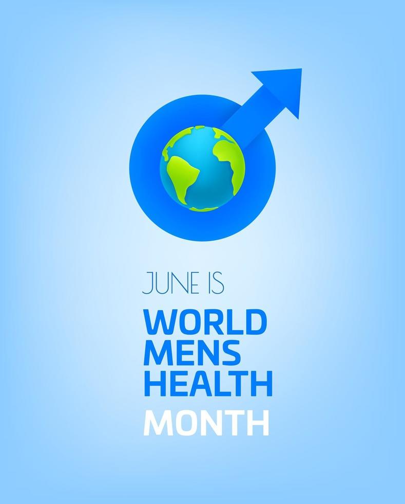 June is Mens Health Month vector