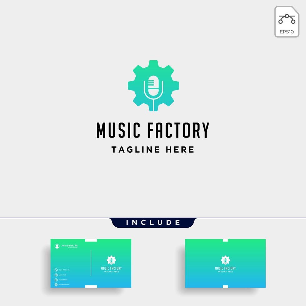 equipo de música diseño de logotipo estudio auriculares micrófono cassette vector icono monoline