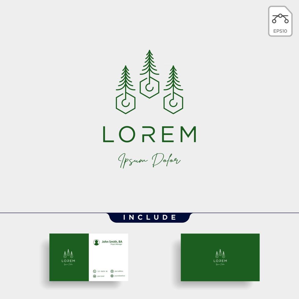 Landscape Logo design for landscaping vector icon