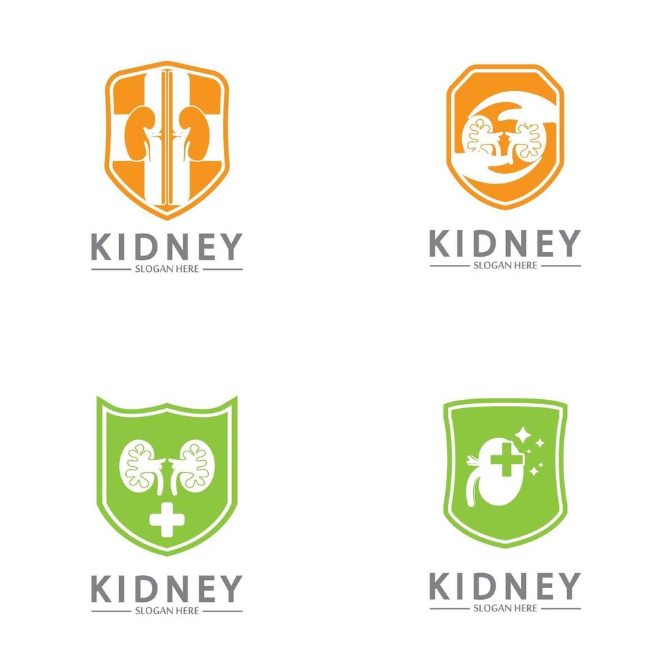 Kidney Shield Logo Template Design Vector