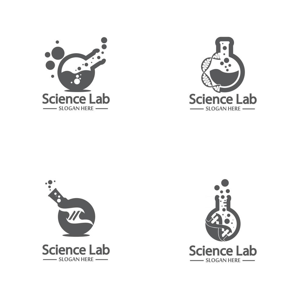 vector de logotipo y símbolo de laboratorio