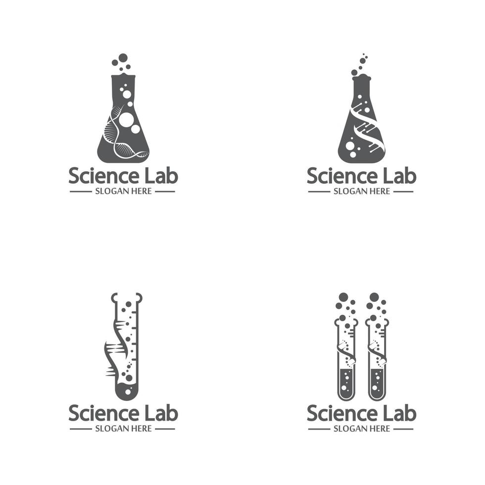 vector de logotipo y símbolo de laboratorio