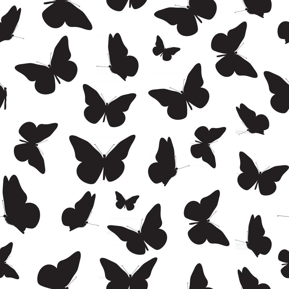 Abstract Seamless Pattern Background with Butterfly vector