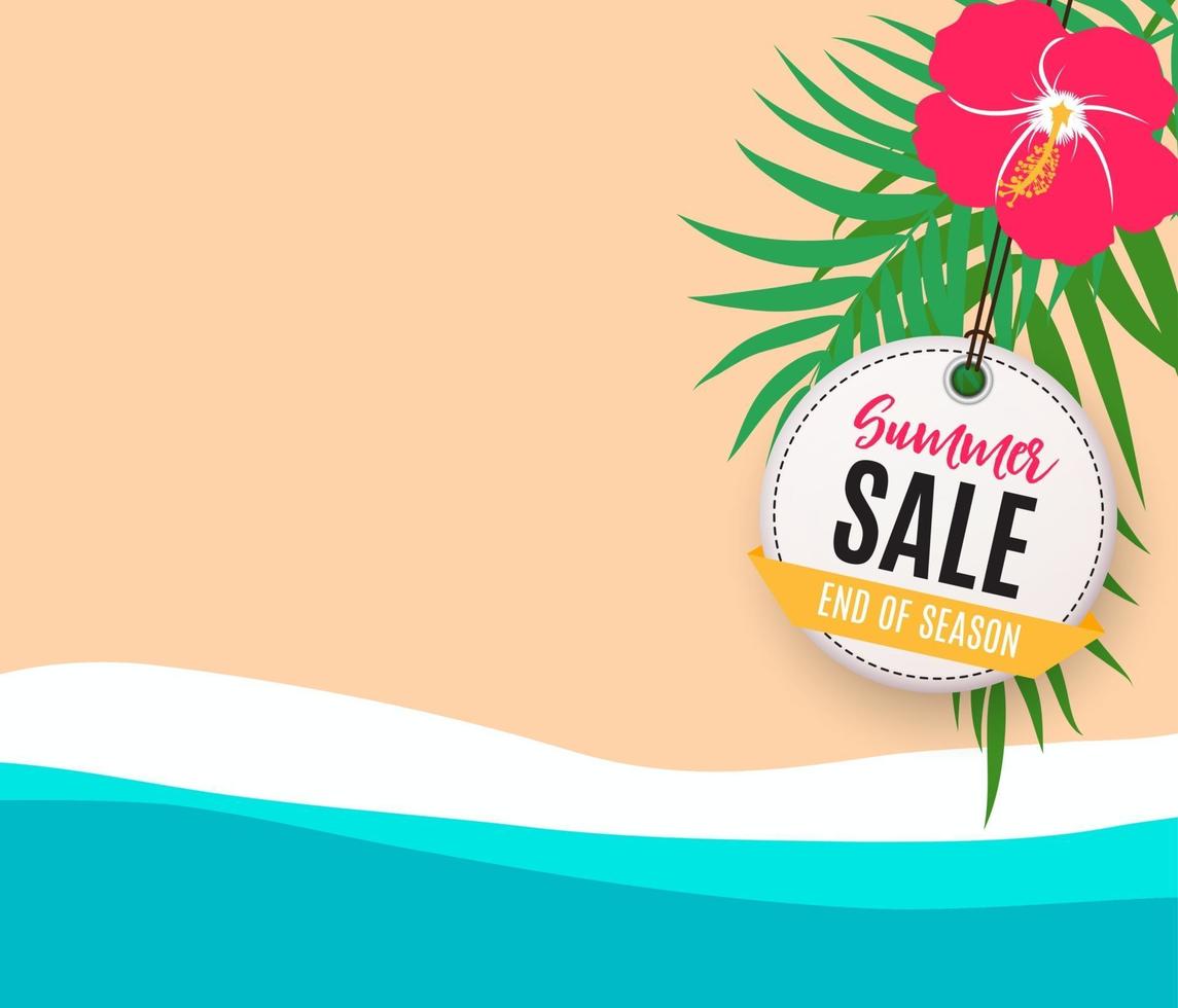 Abstract Summer Sale Background vector
