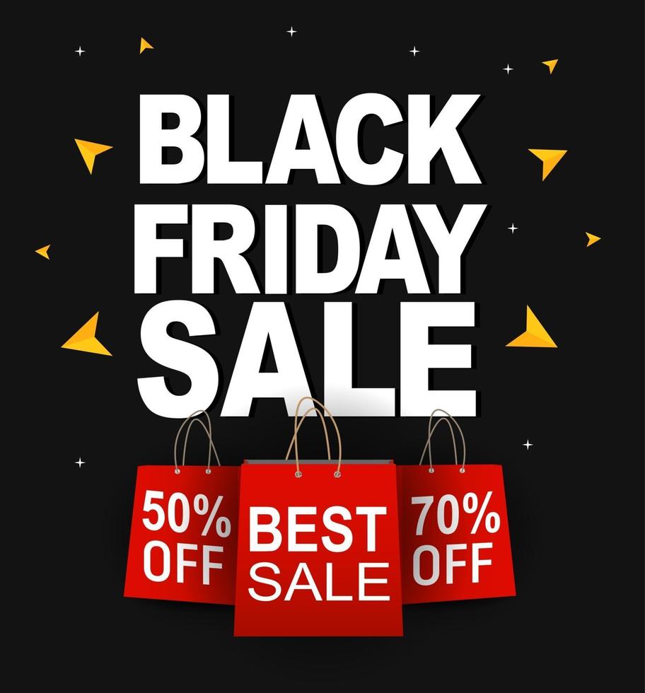 Black Friday Sale Banner Template vector