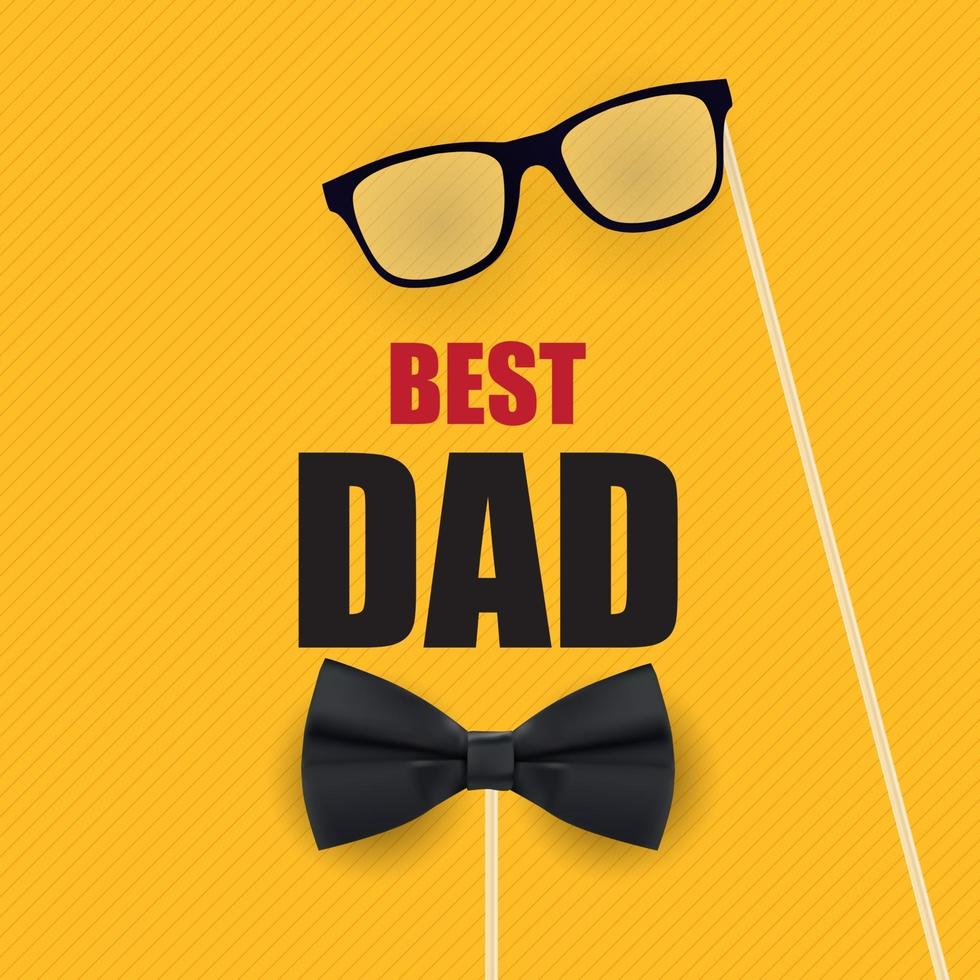 Happy Fathers Day Background Best Dad vector