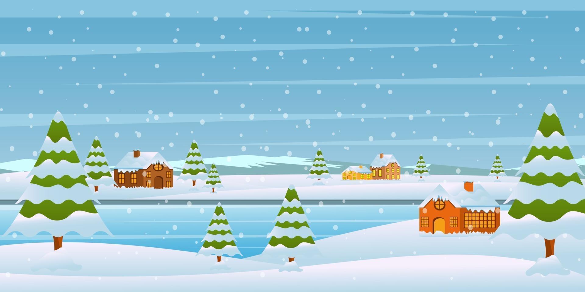 Winter Wallpaper Elements vector