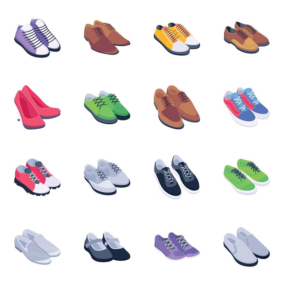 Set of Shoes vector