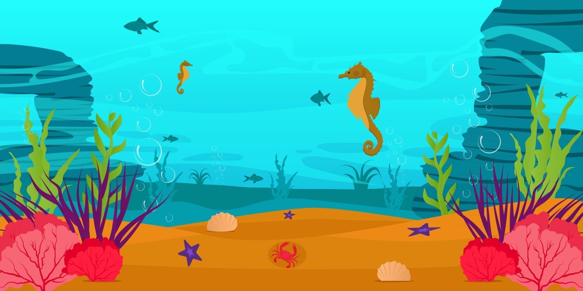 Sea Life Background vector