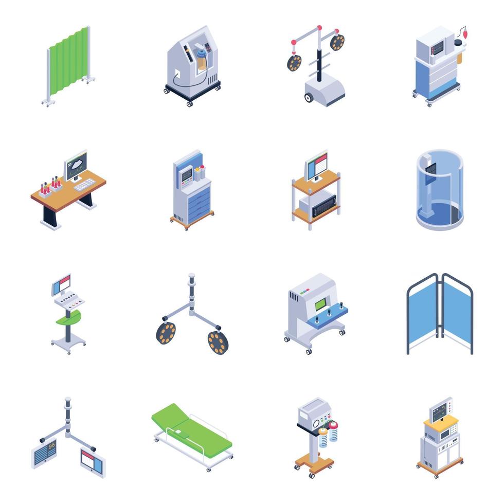 Pack of Medical Tools vector