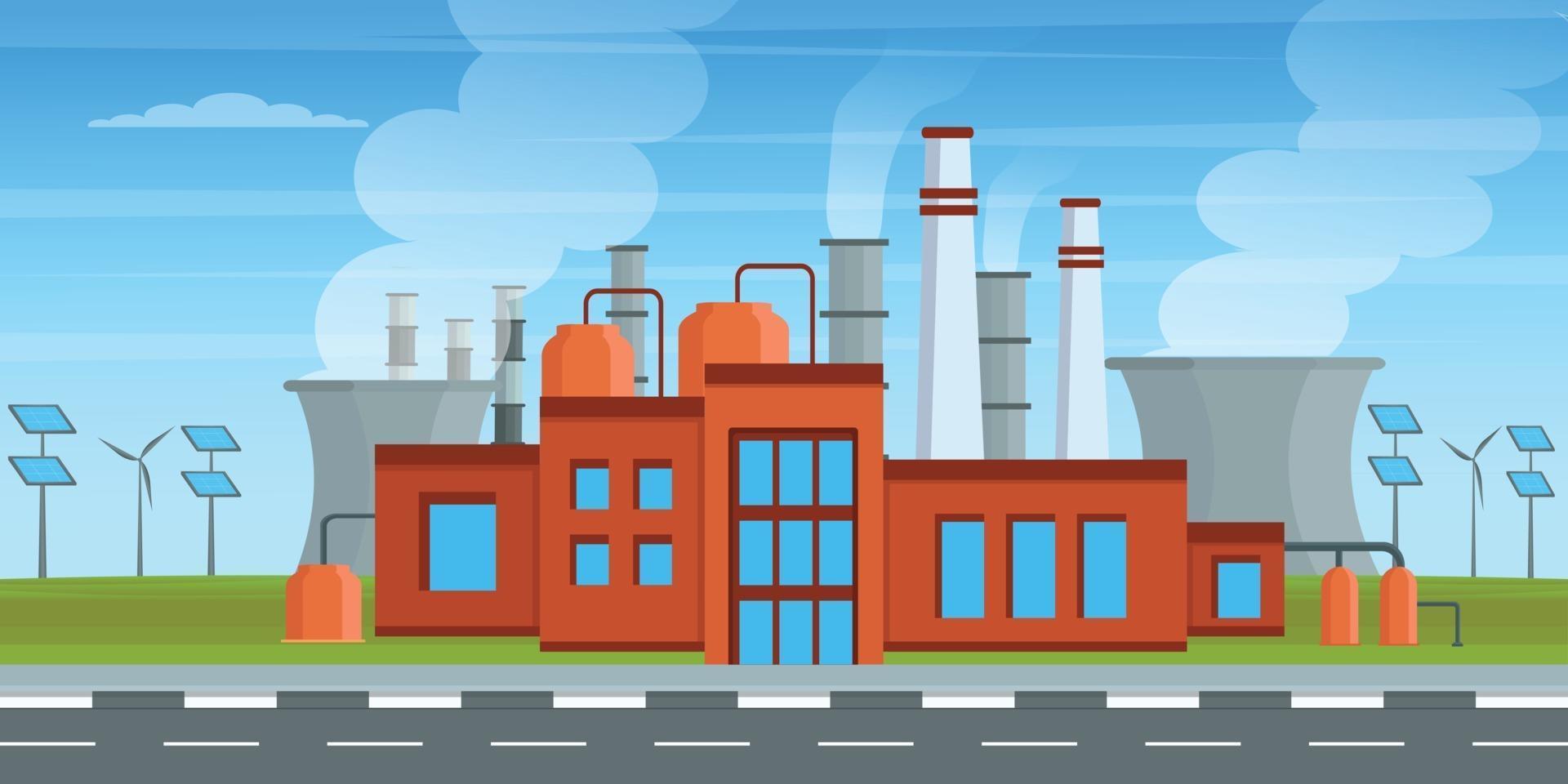 Factory Background Elements vector