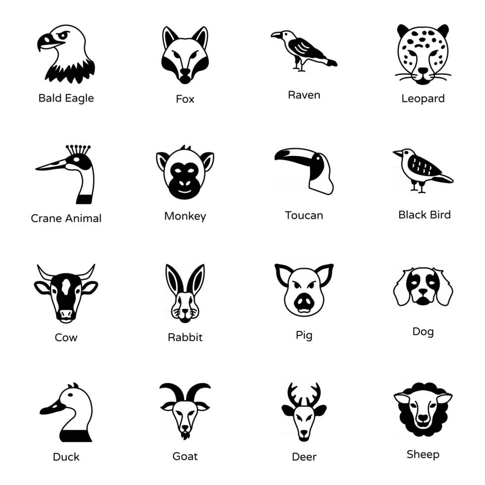 manada de animales vector