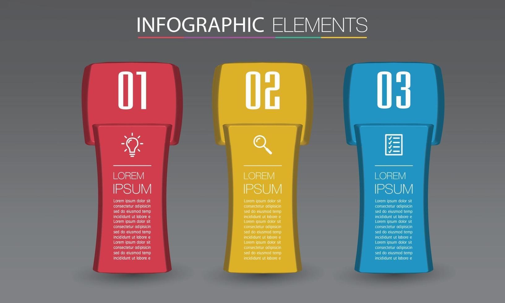 modern text box template banner Infographics vector