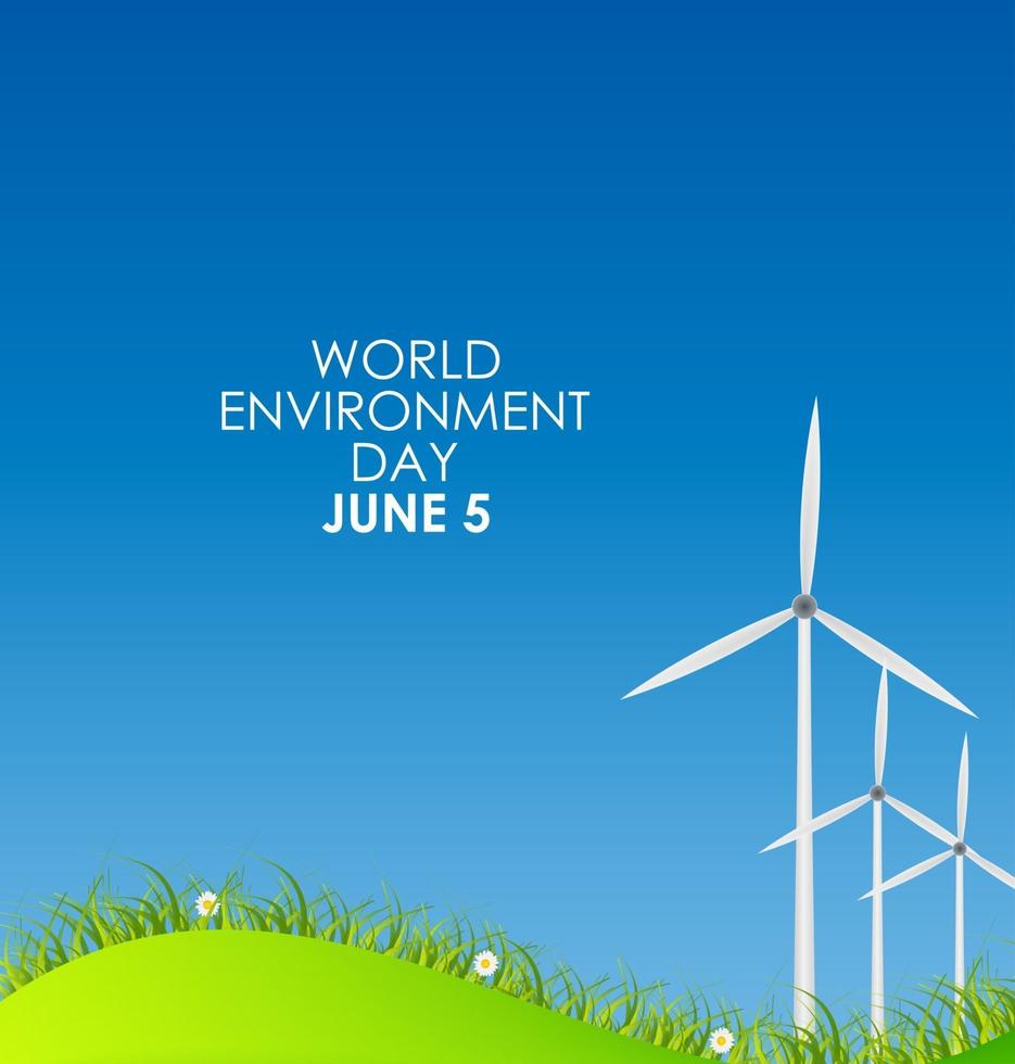 World environment day concept vector