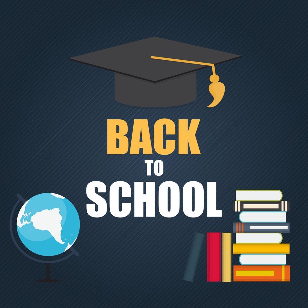 Abstract Back to School Background vector