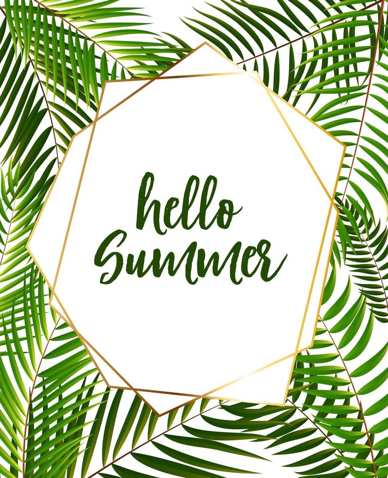 Hello Summer Background vector