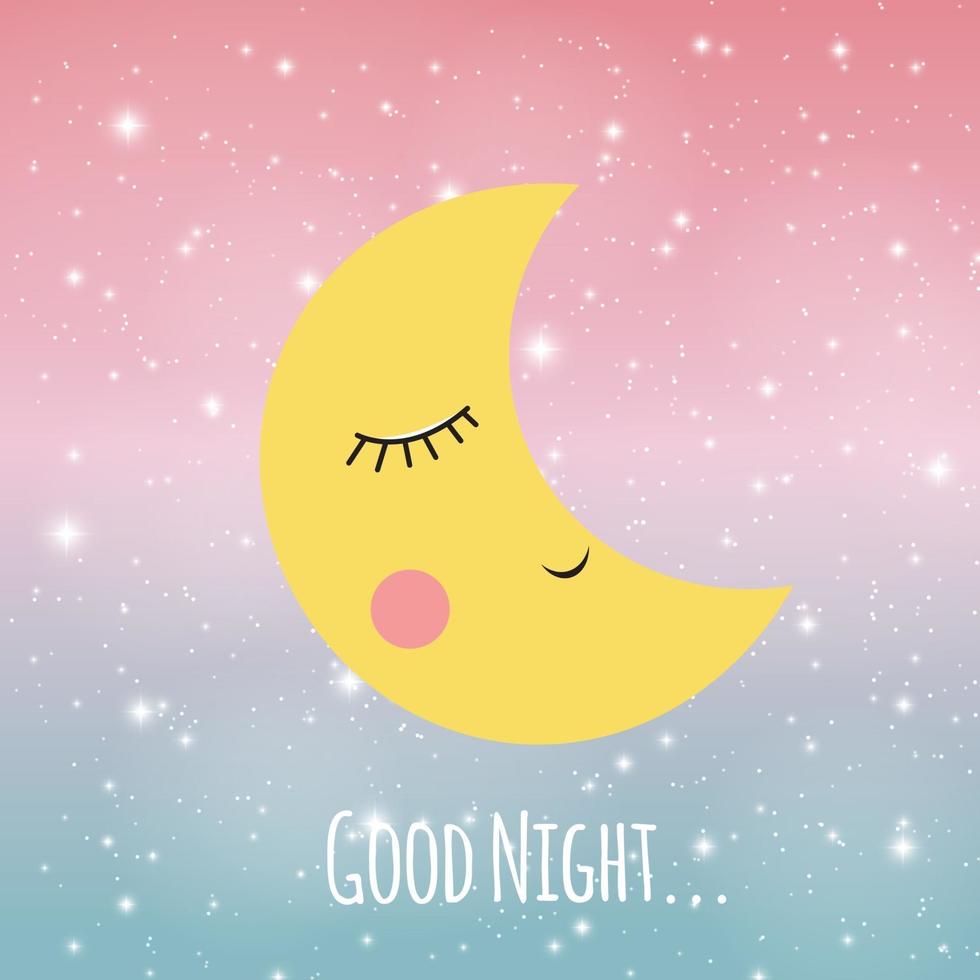 Good Night Sky Background vector