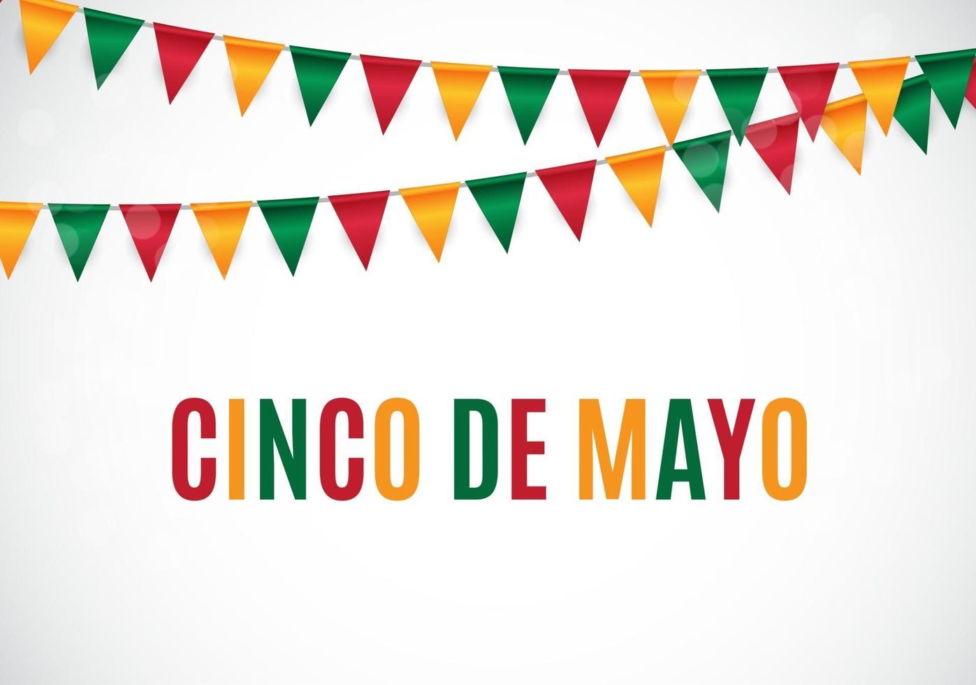 en español cinco de mayo fondo de vacaciones vector