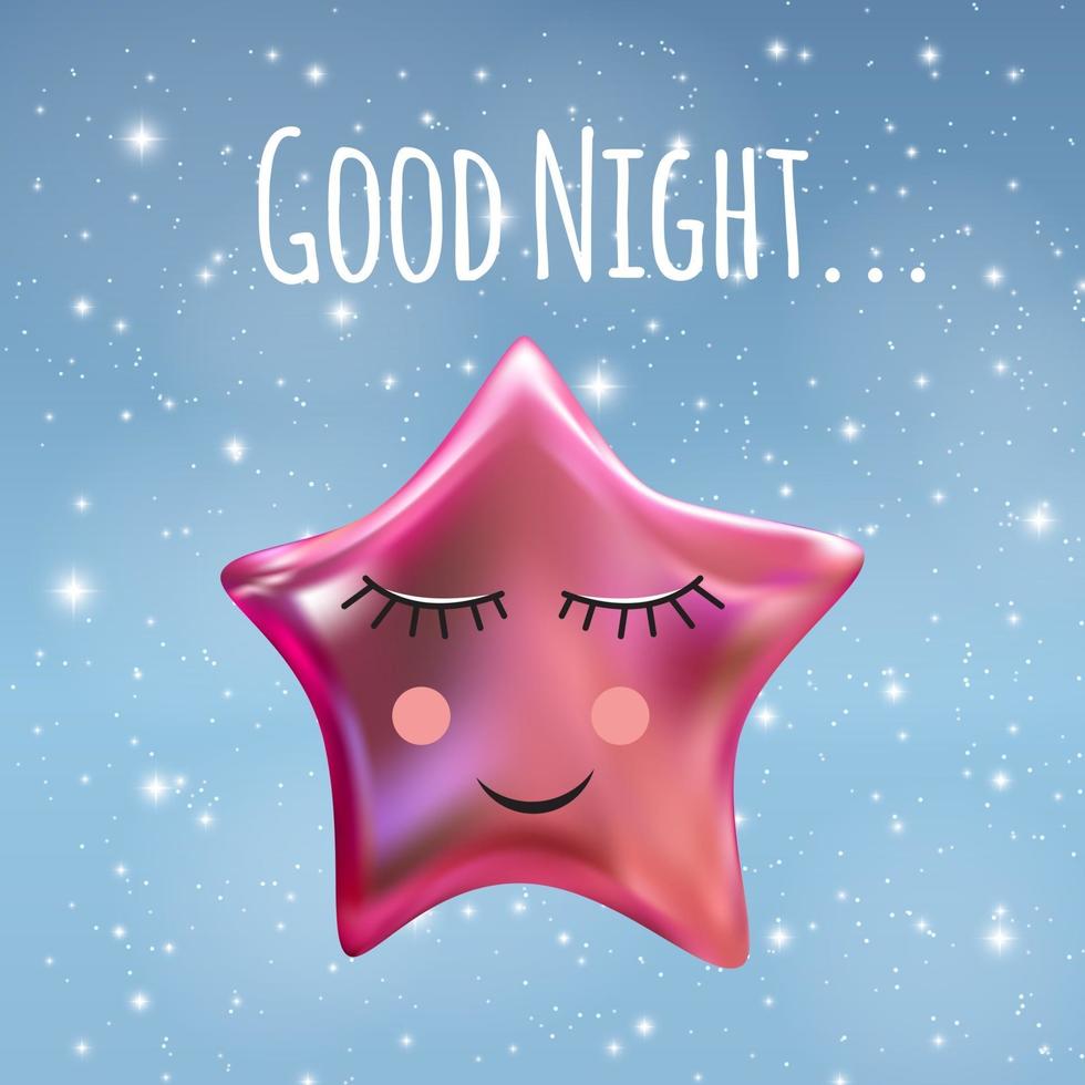 Good Night Sky Background vector