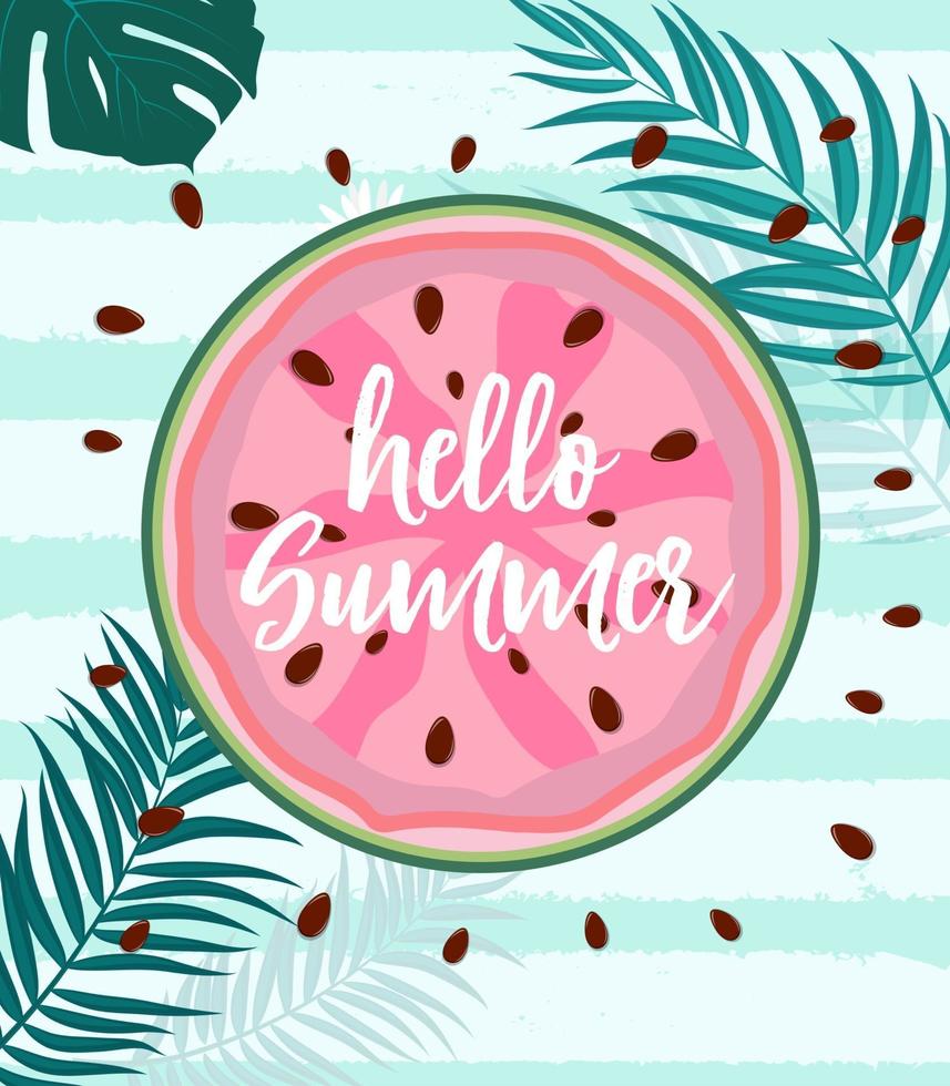 Hello Summer Background vector