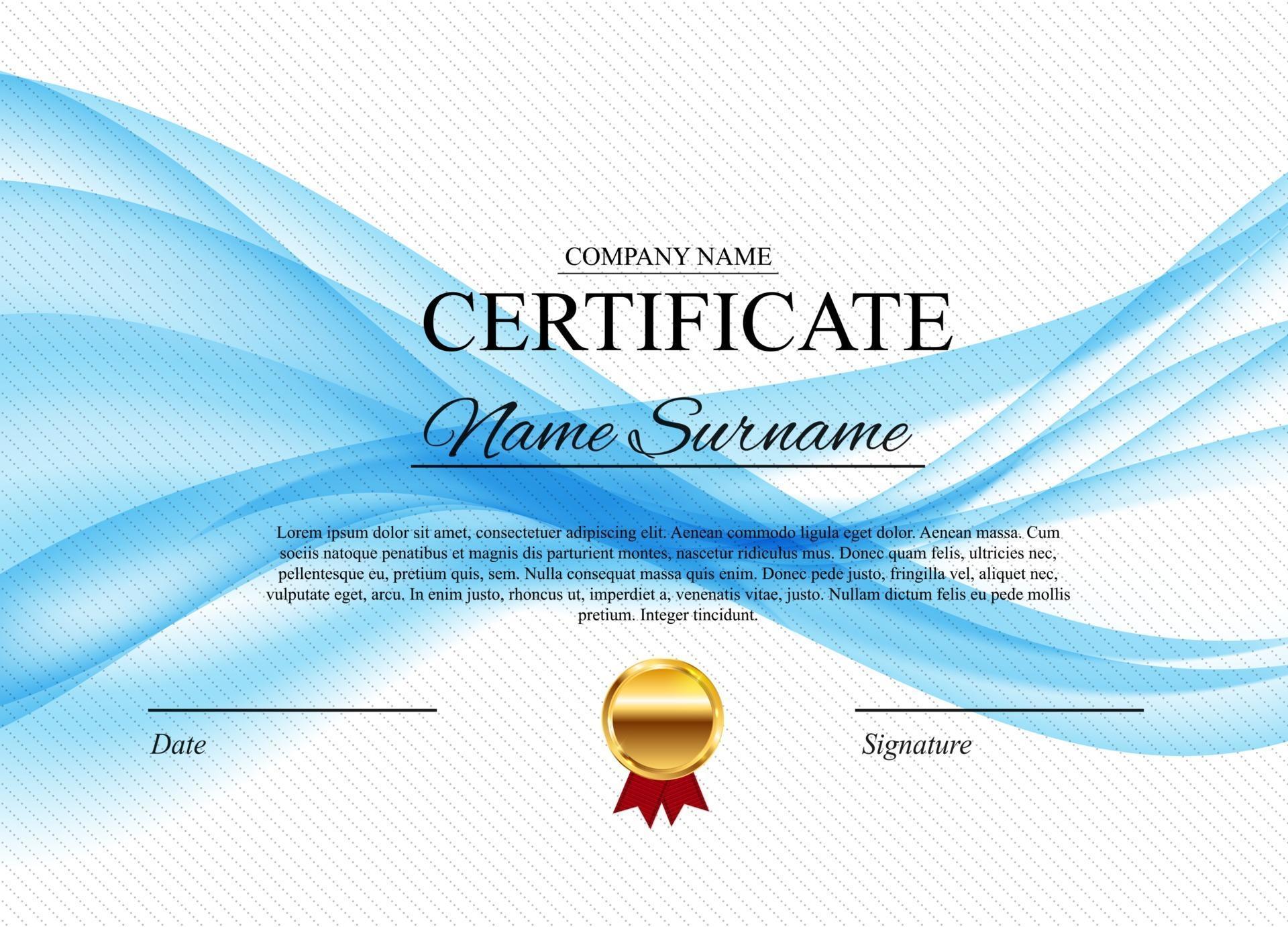 certificate border template free