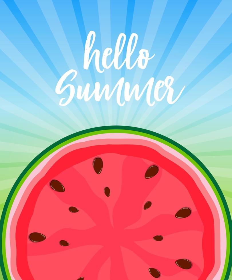 hola fondo de verano vector