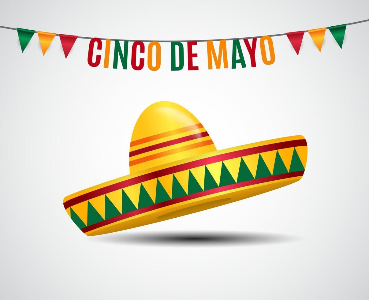 In Spanish Cinco de Mayo holiday background vector