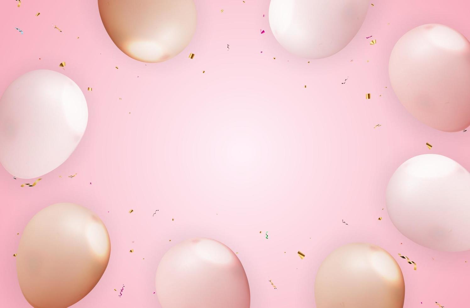 Realistic 3d balloon for party holiday background vector