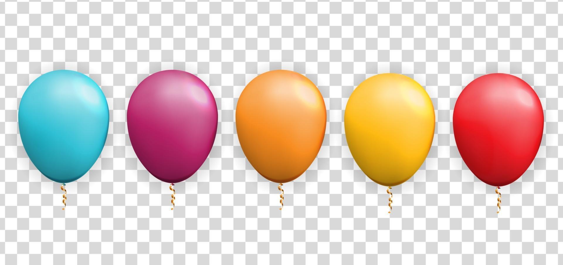 Realistic 3d balloon for party holiday background vector