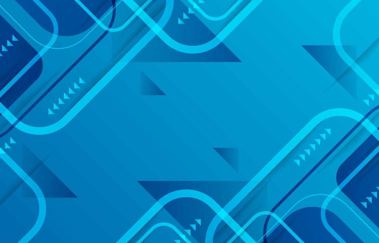 Abstract Geometric Blue Background vector