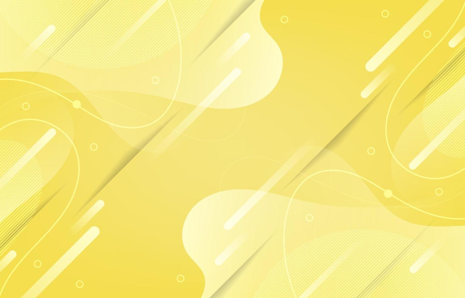 Abstract Wave Yellow Background vector