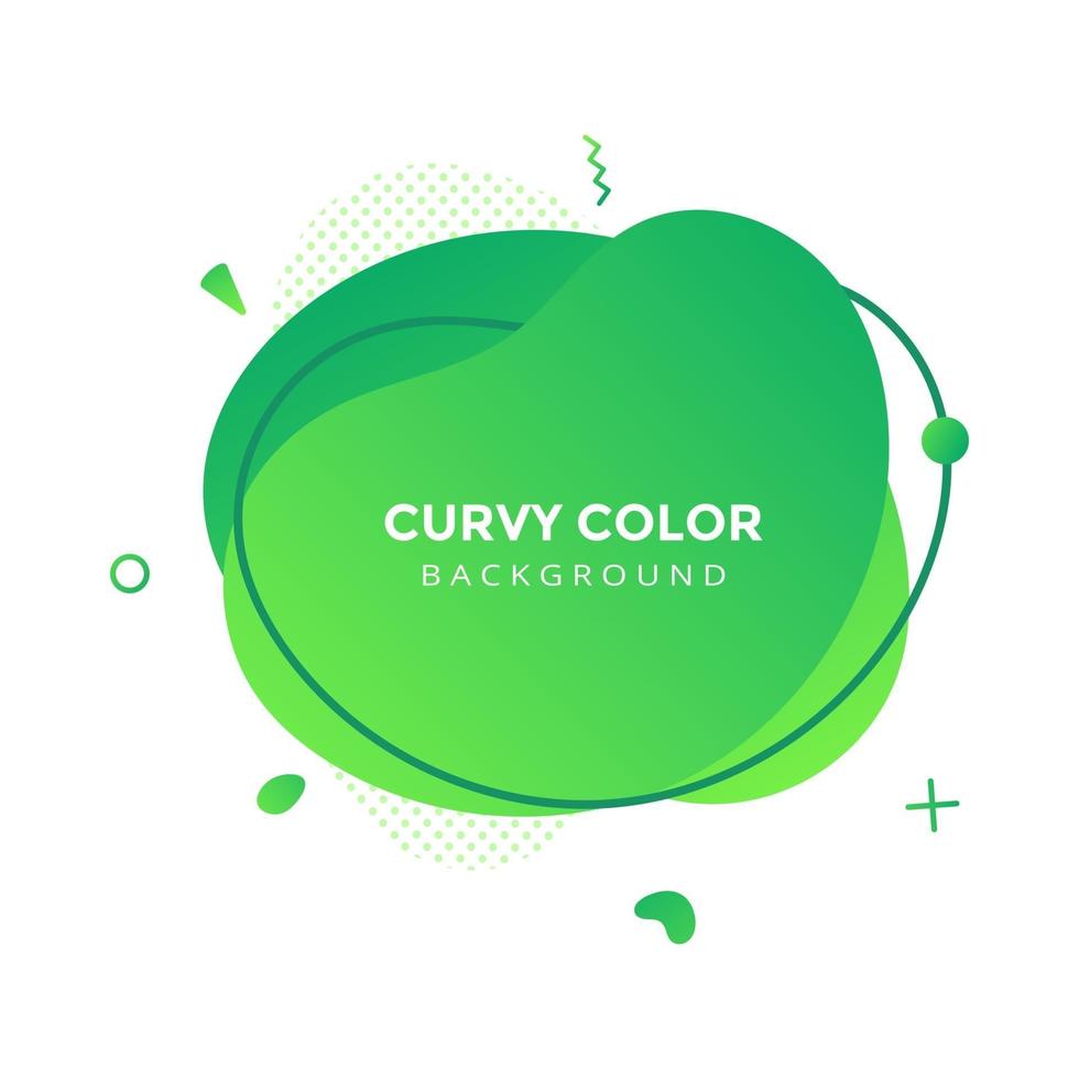 Modern liquid abstract element graphic gradient flat style design fluid vector