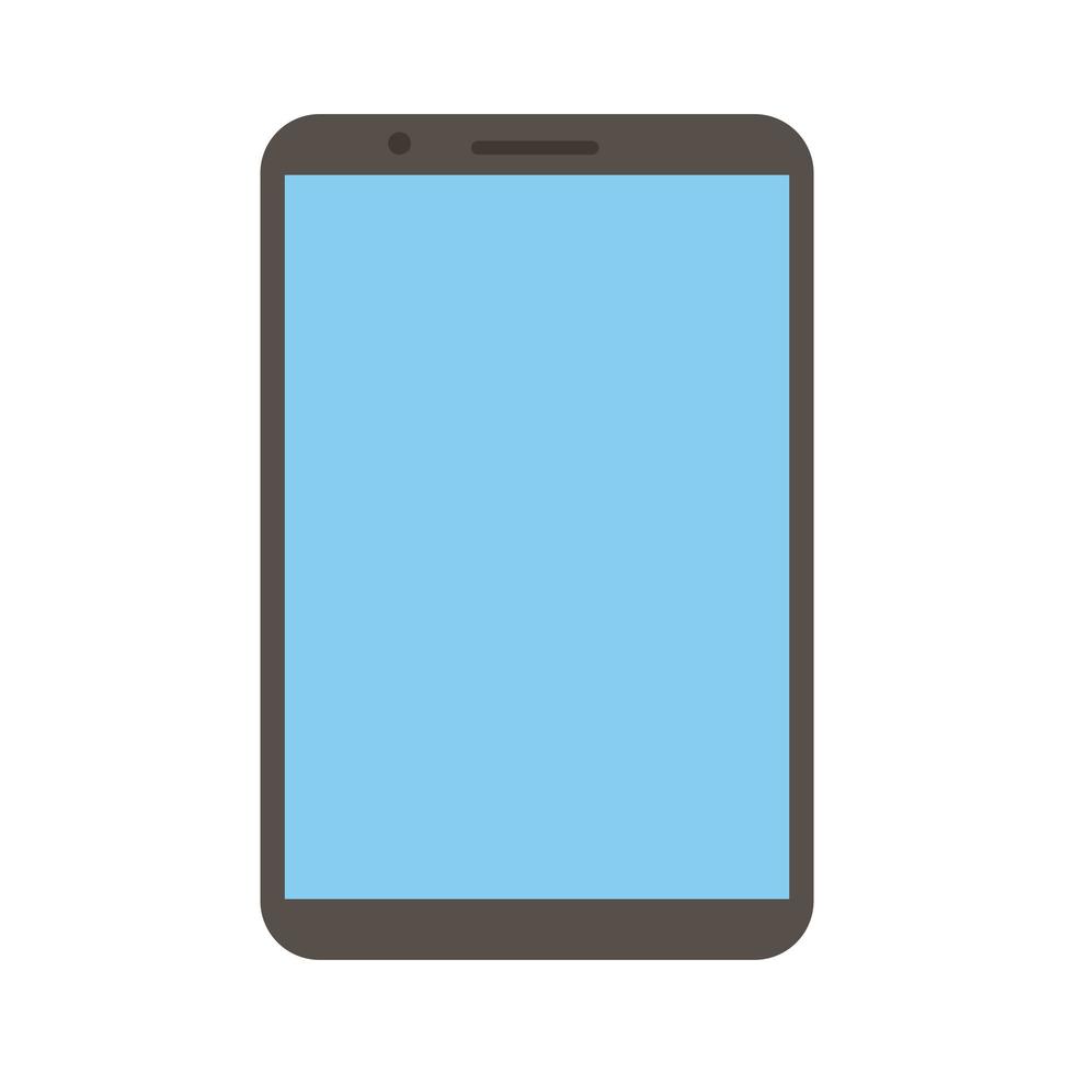 smartphone electronic device flat style vector