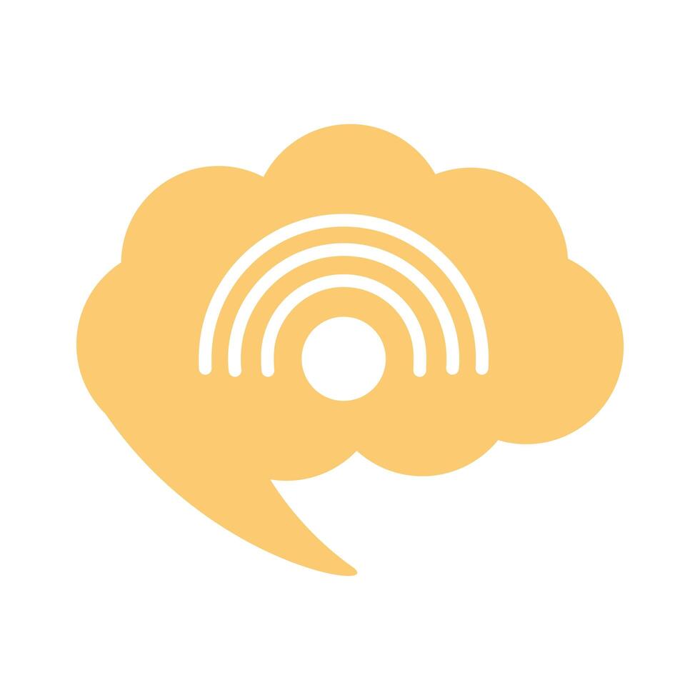 wifi signal flat style icon vector