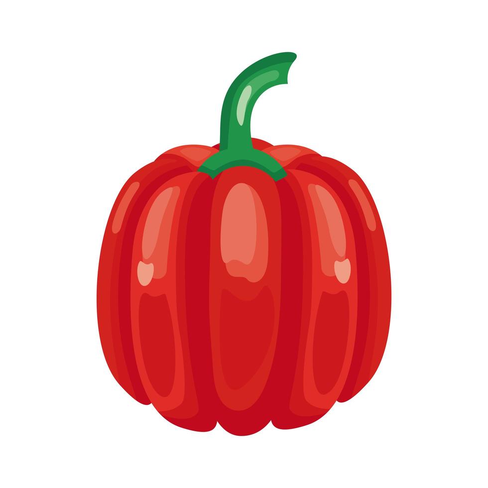icono de estilo detallado de vegetales saludables de pimienta vector