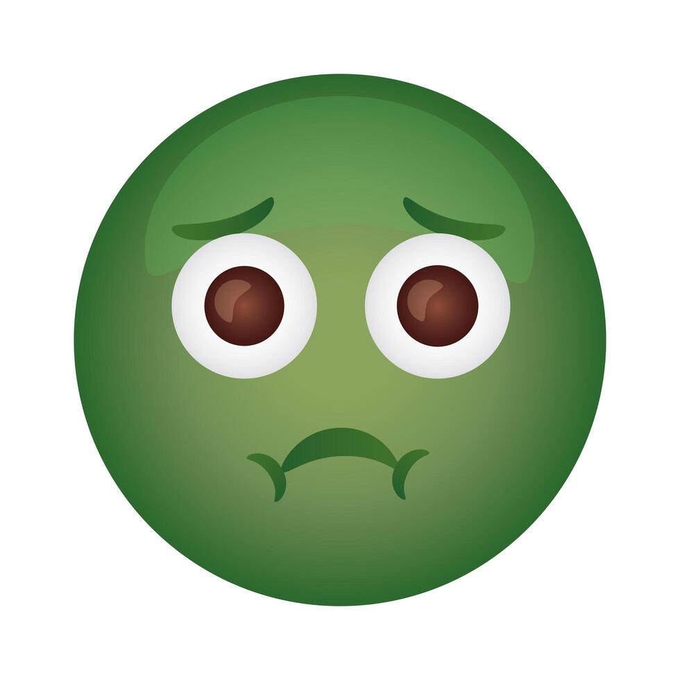 emoji face sickness flat style icon vector