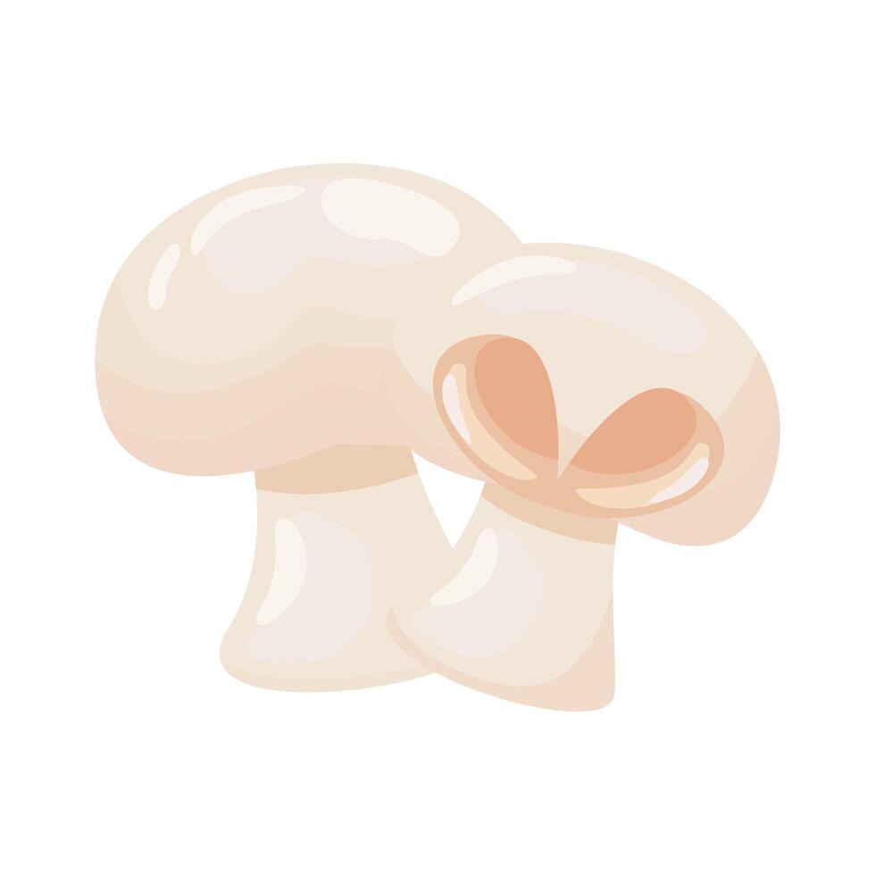 mushroom healthy vegetable detailed style icon vector