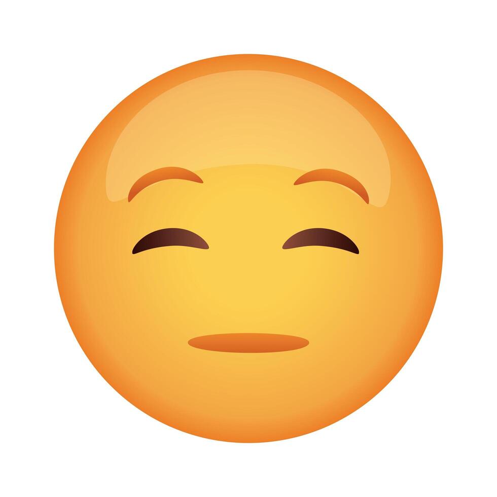 doubtful emoji face classic flat style icon vector