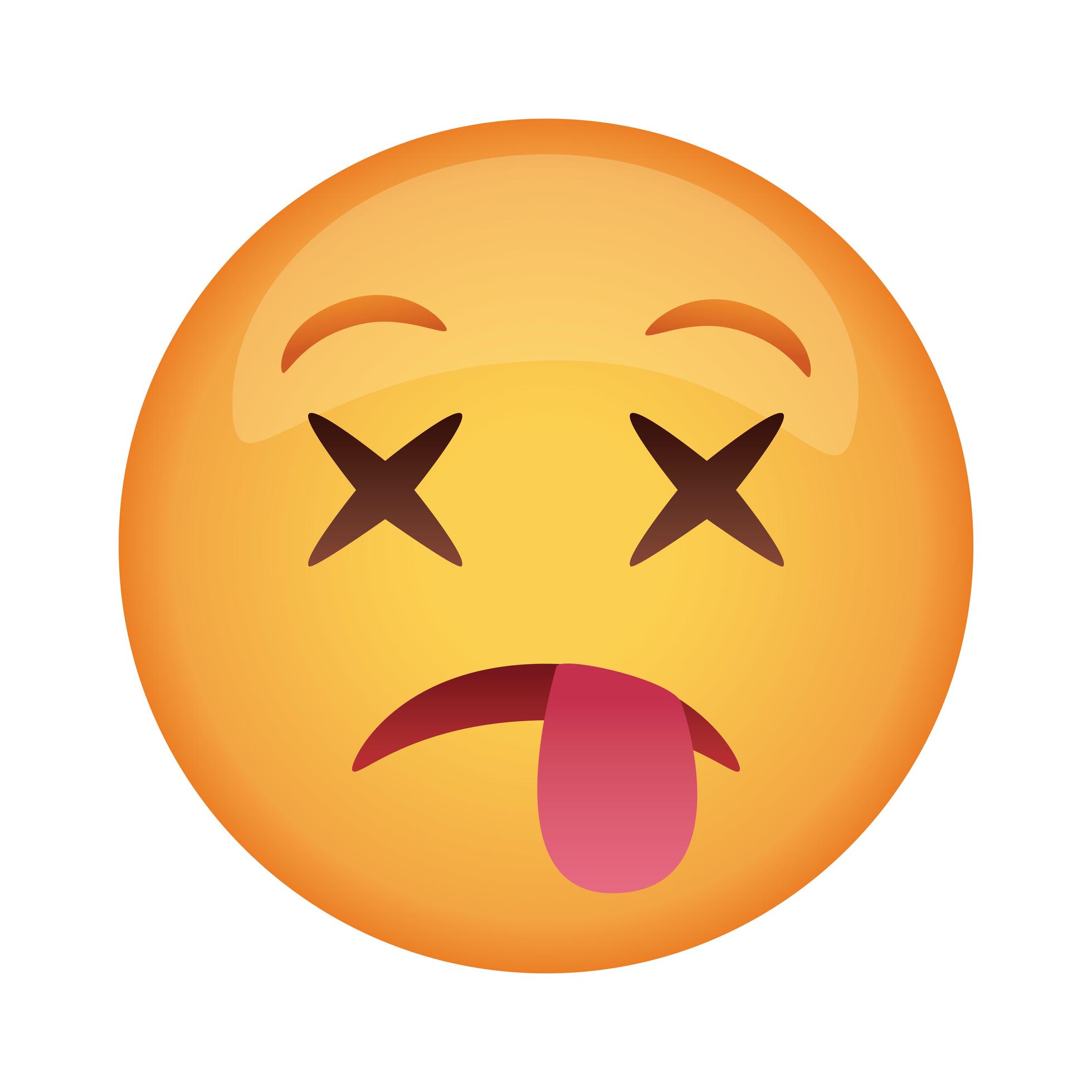 crazy emoji face with tongue out flat style icon 2475931 Vector Art at ...