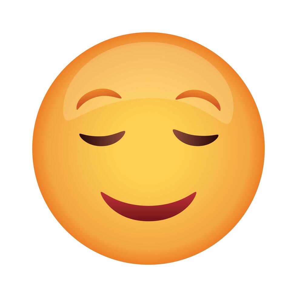 happy emoji face classic flat style icon vector