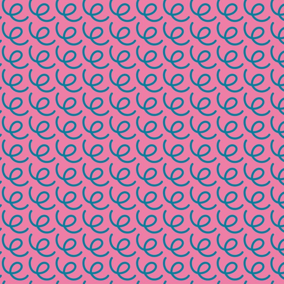Wavy lines vector pattern, Memphis style. Squiggle pattern.