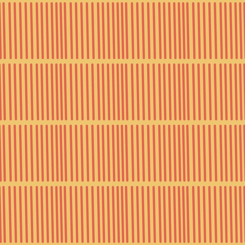 Striped seamless pattern. Red stripes on beige background pattern. Modern textile ribbon trim. vector