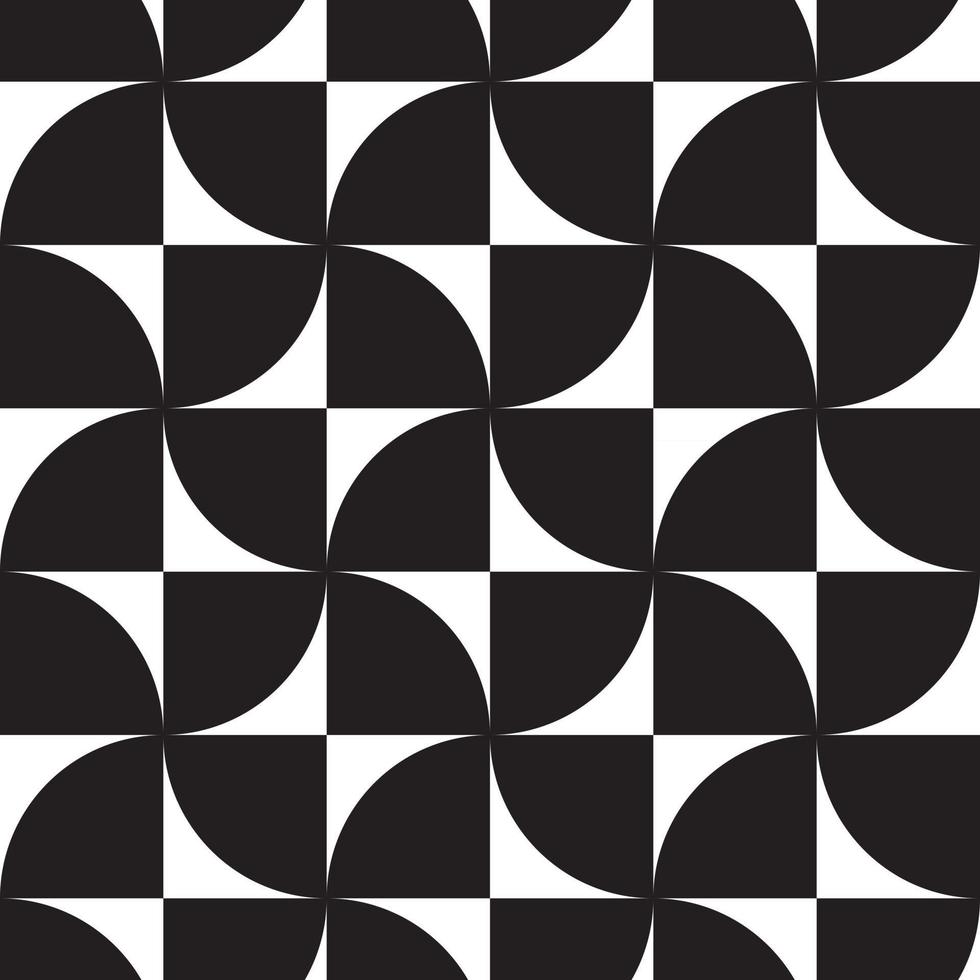 Black and white hypnotic background Abstract Seamless Pattern vector