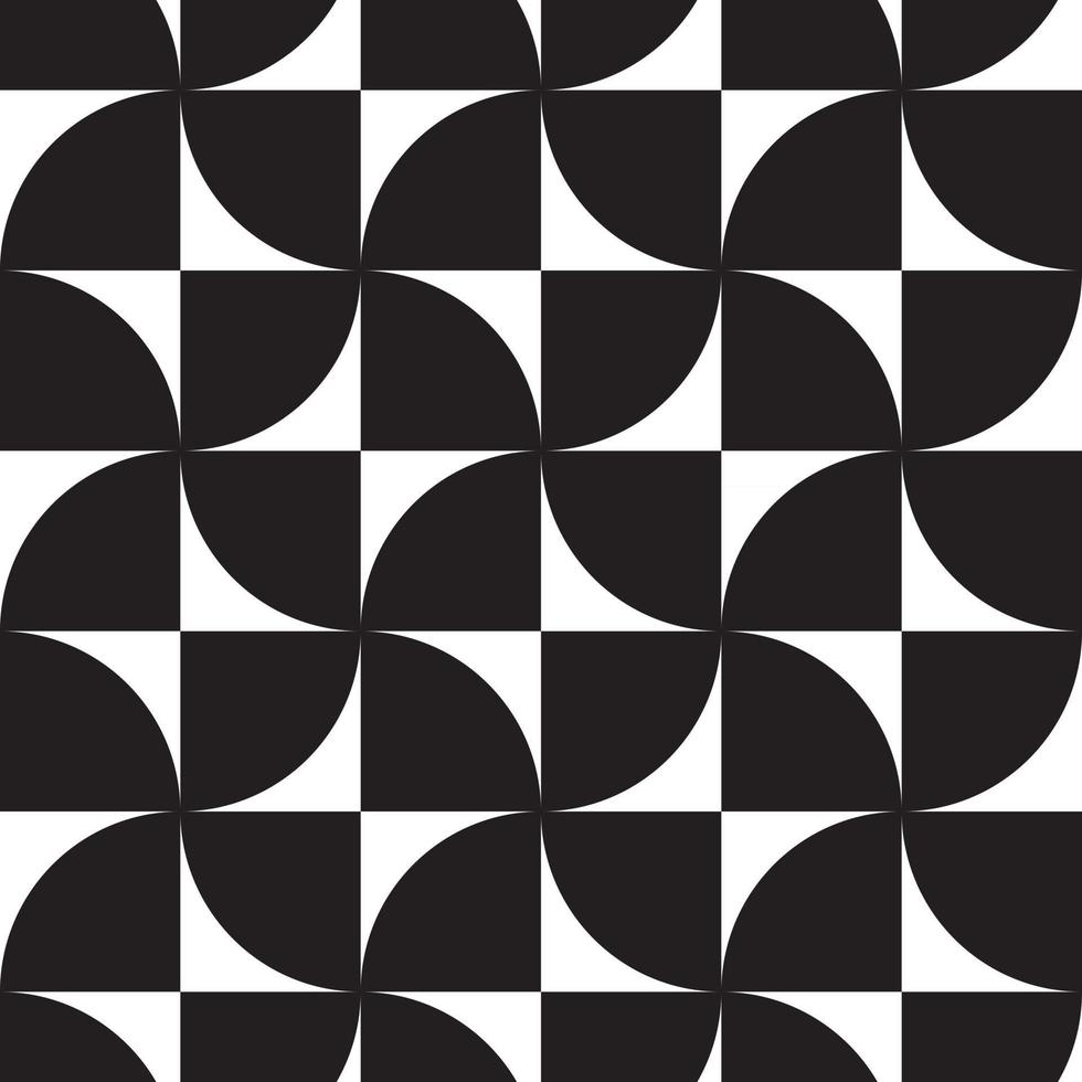 Black and white hypnotic background Abstract Seamless Pattern vector