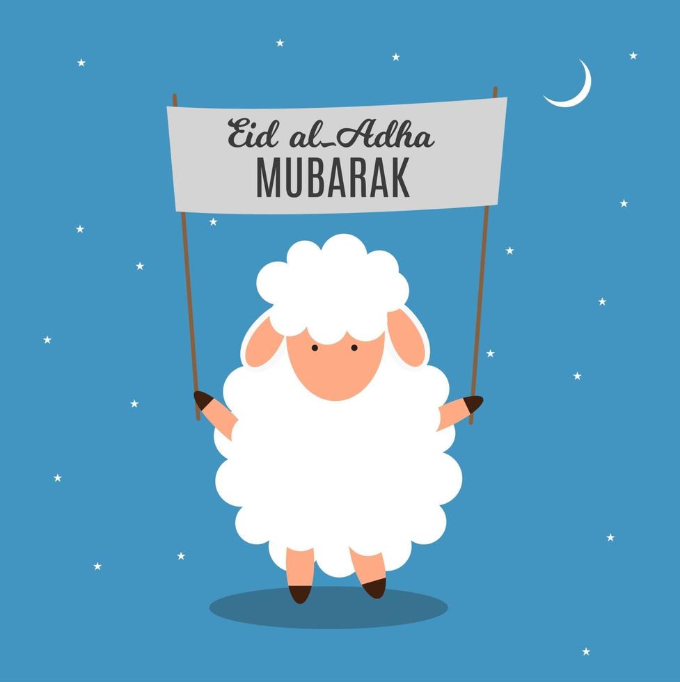 festival musulmán de sacrificio eid al adha kurban bayrami vector